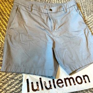 Lululemon Commission Classic Fit Short 7" Oxford Chambray Blue
